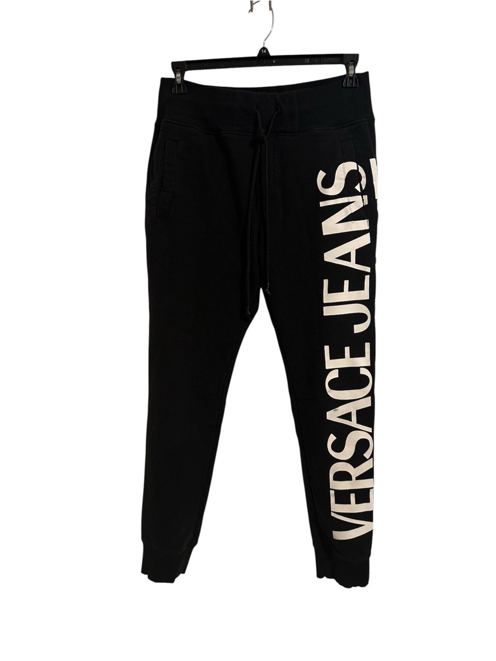 Versace Jeans Couture Black Logo Joggers